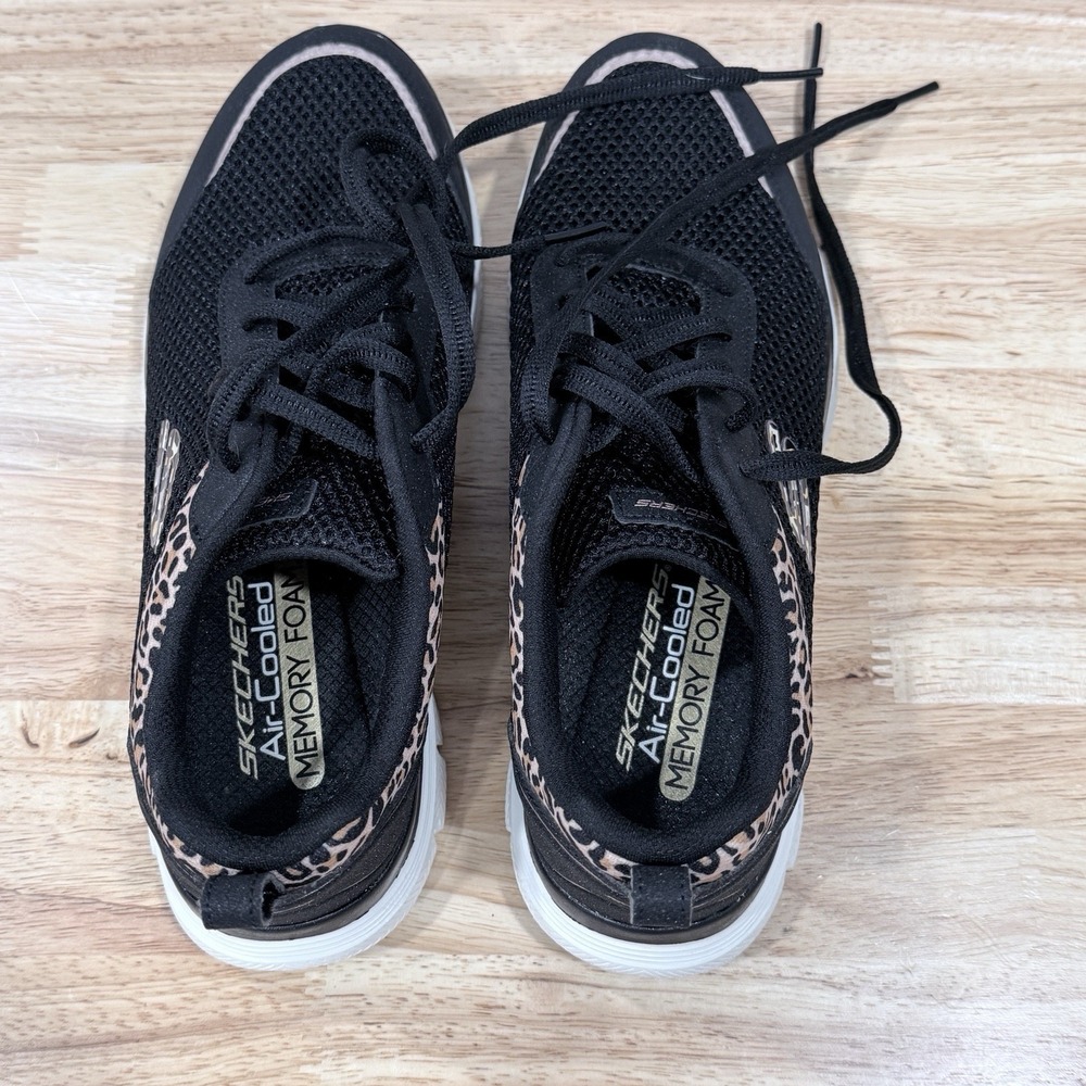 Skechers Women's Flex Appeal 4.0 149576 Black Running Shoes Sneakers Size 8.5 - Picture 6 of 9